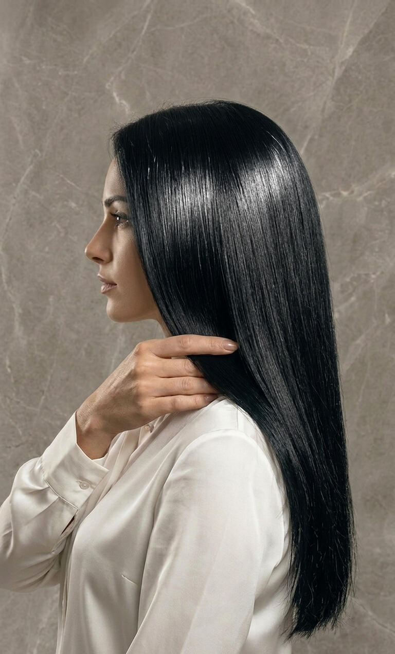 Cabelo depois do tratamento Liso Soberano 8K