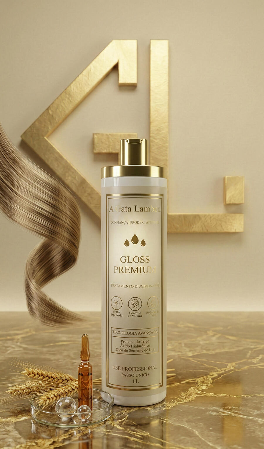 Frasco do Gloss Molecular 8K